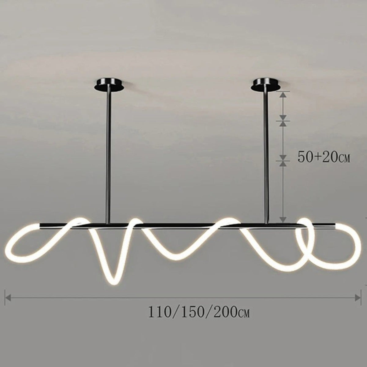 Grande Suspension Nordique en Acier Brossé – Modèle Cosmos (DIMOREE)