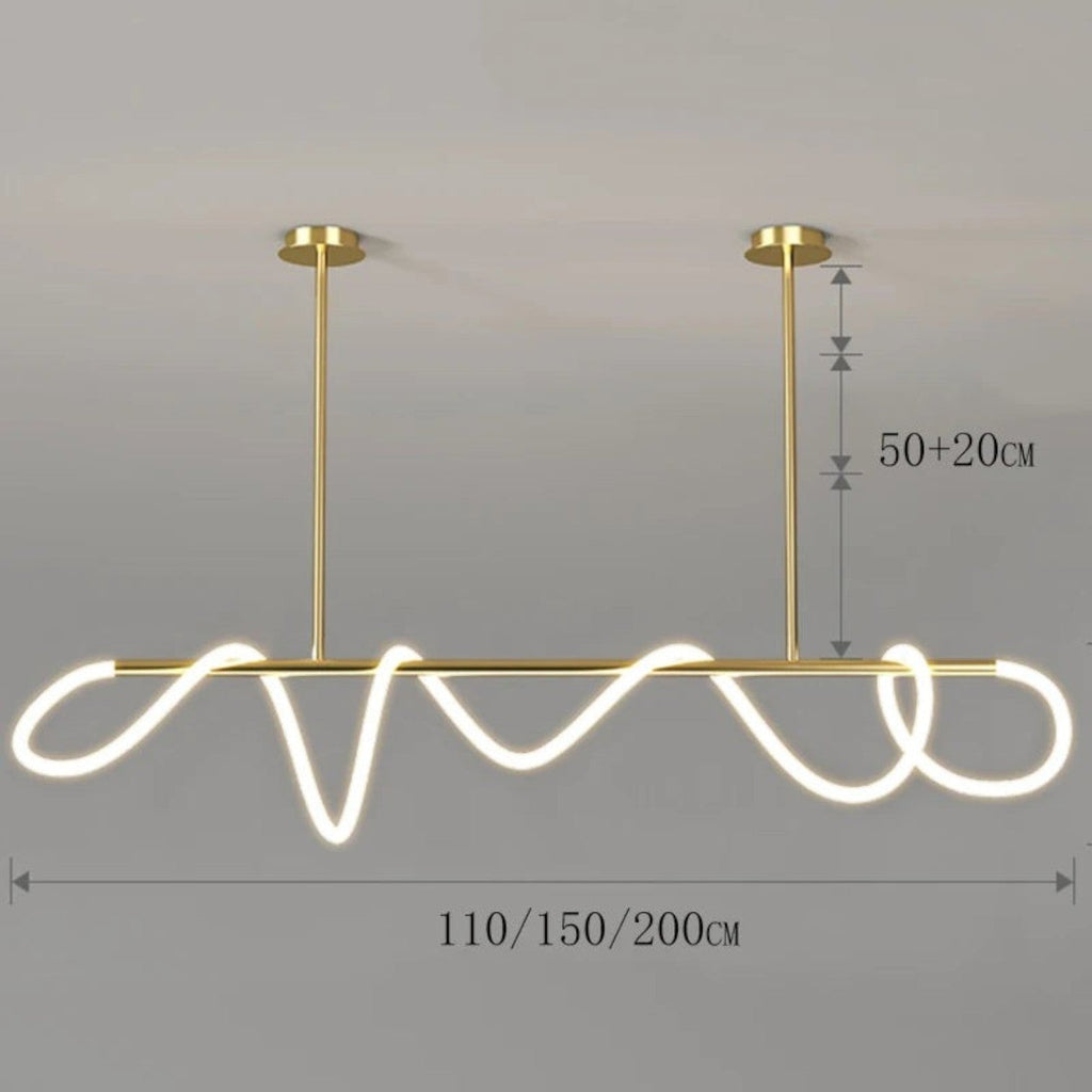 Grande Suspension Nordique en Acier Brossé – Modèle Cosmos (DIMOREE)