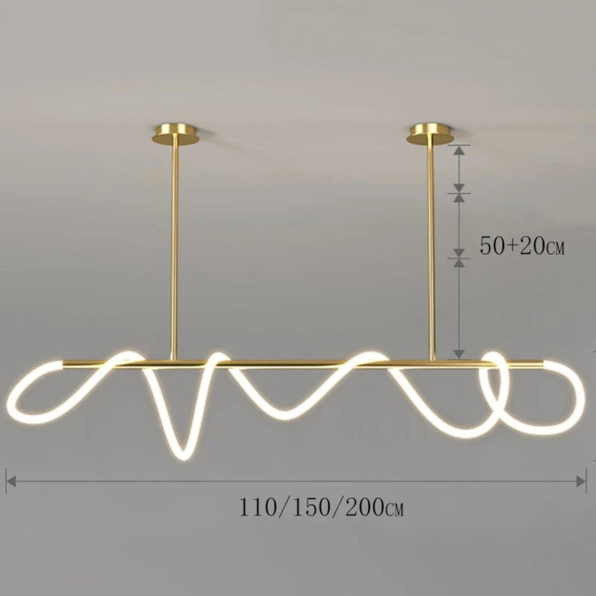 Grande Suspension Nordique en Acier Brossé – Modèle Cosmos (DIMOREE)