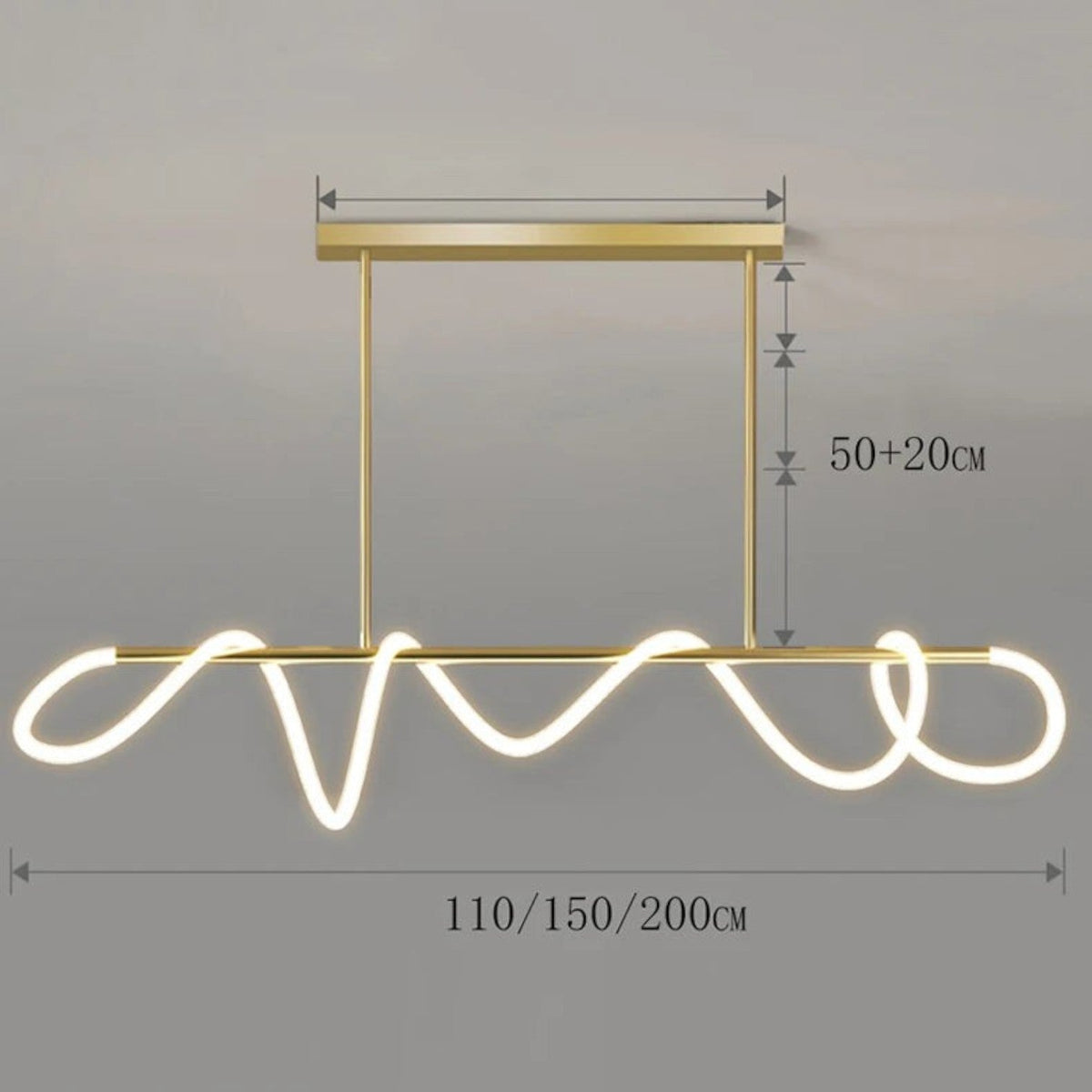 Grande Suspension Nordique en Acier Brossé – Modèle Cosmos (DIMOREE)