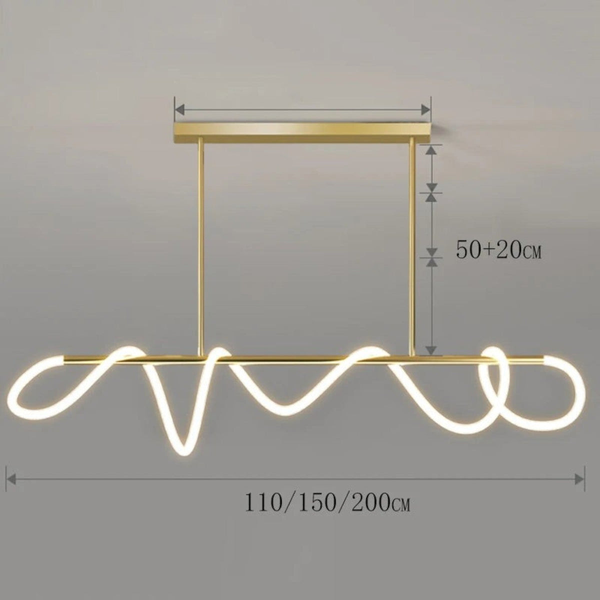 Grande Suspension Nordique en Acier Brossé – Modèle Cosmos (DIMOREE)