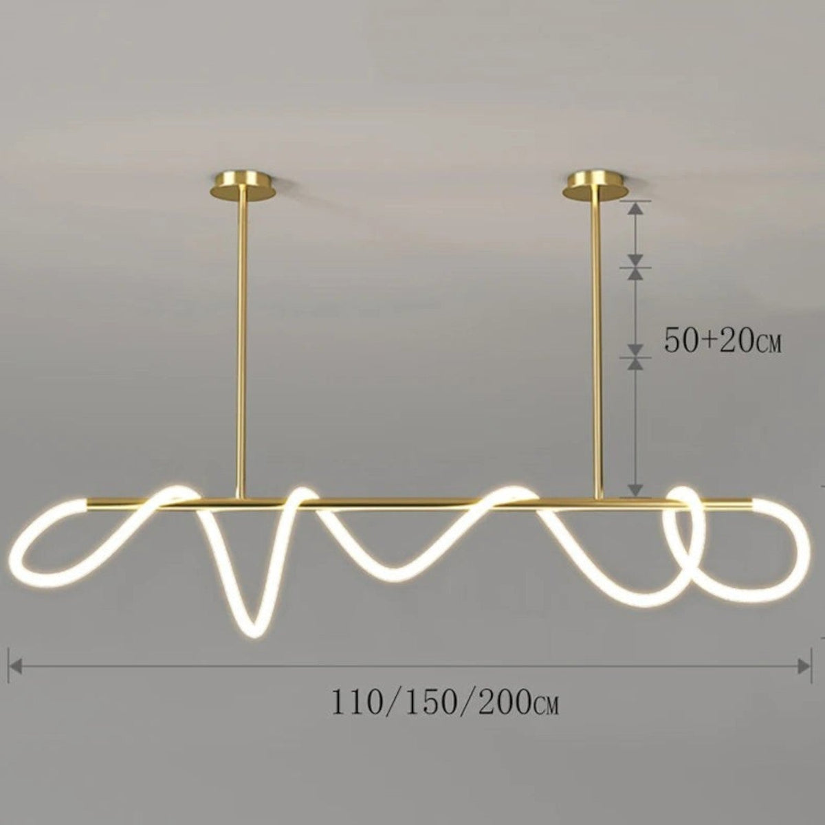 Grande Suspension Nordique en Acier Brossé – Modèle Cosmos (DIMOREE)