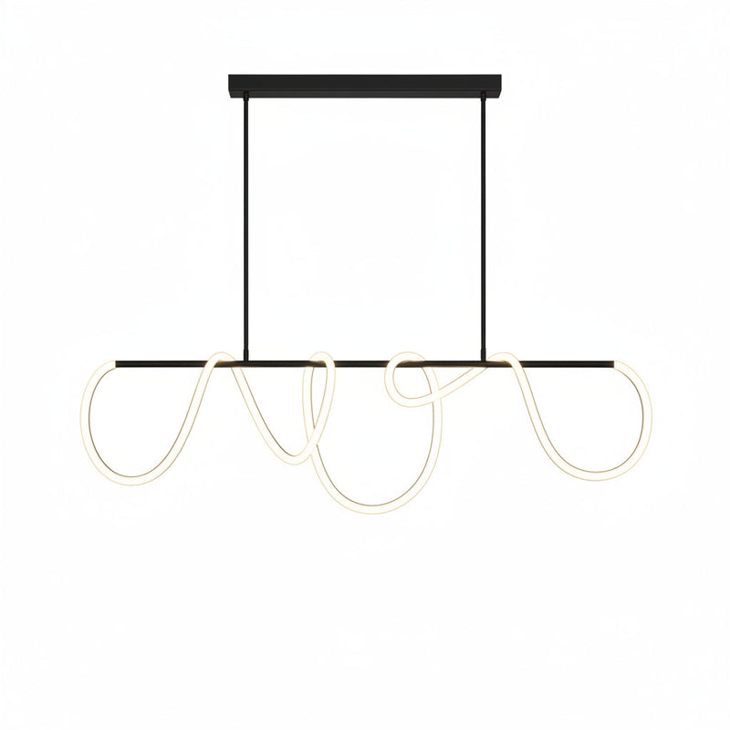Cosmos — Grande suspension nordique en acier brossé