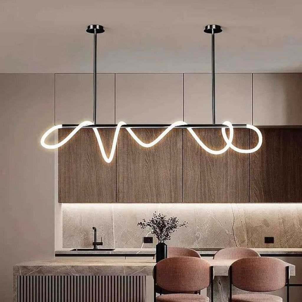 Grande Suspension Nordique en Acier Brossé – Modèle Cosmos (DIMOREE)