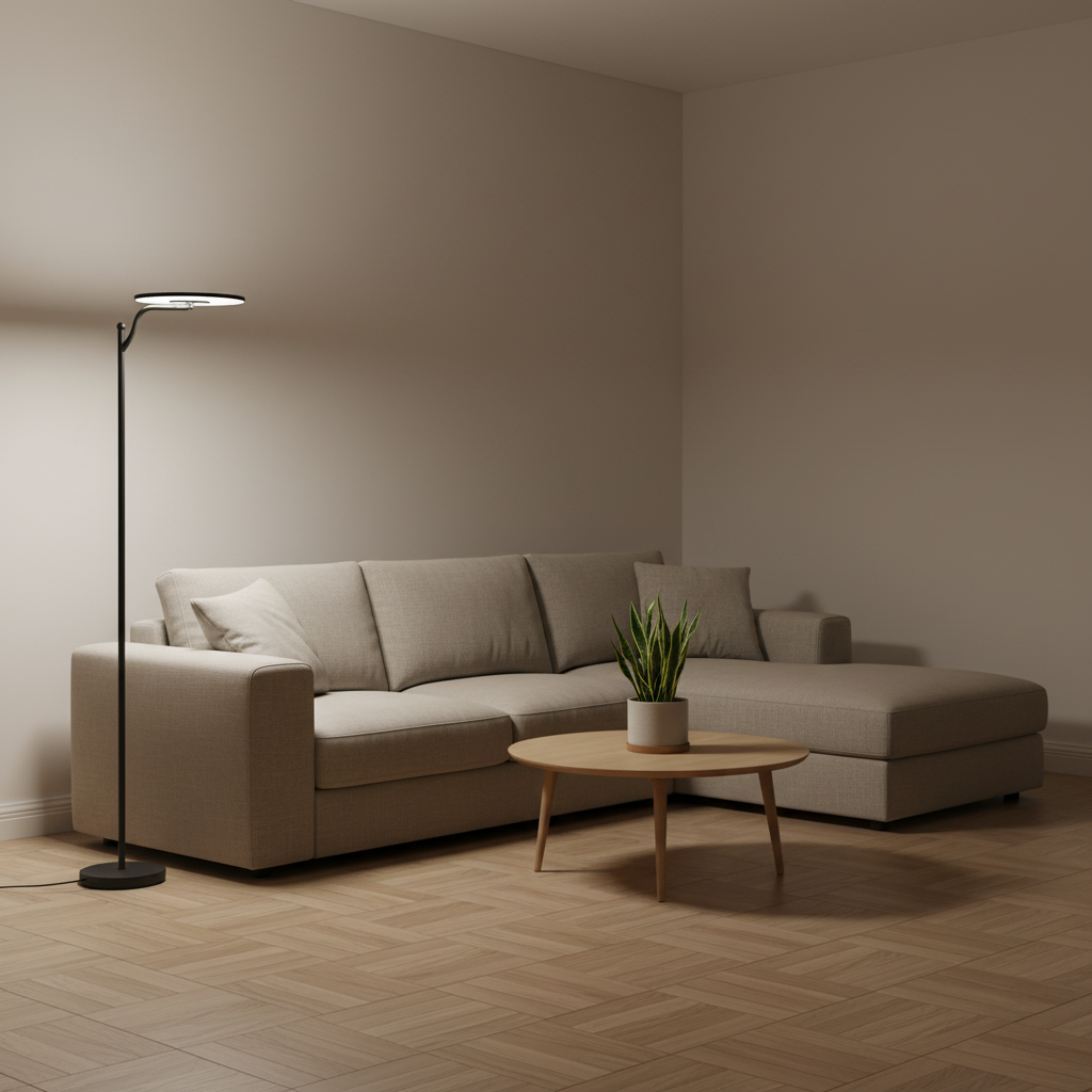 Aérane — Lampadaire LED au profil courbé