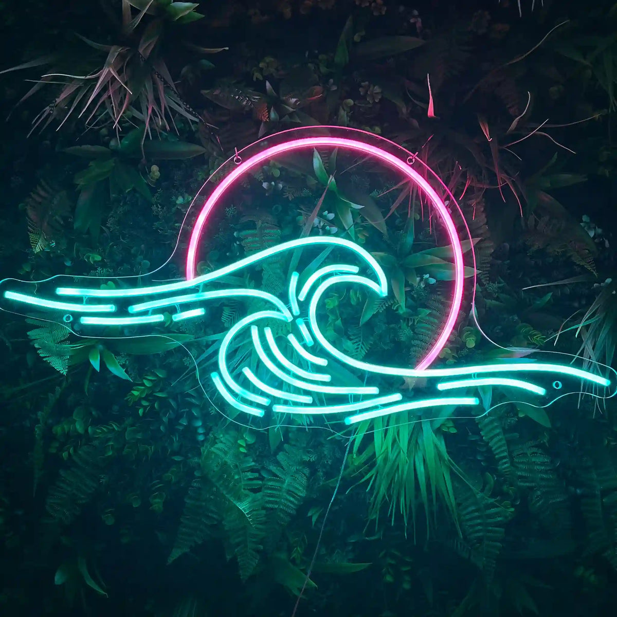 Ondine — Néon LED en forme de vague