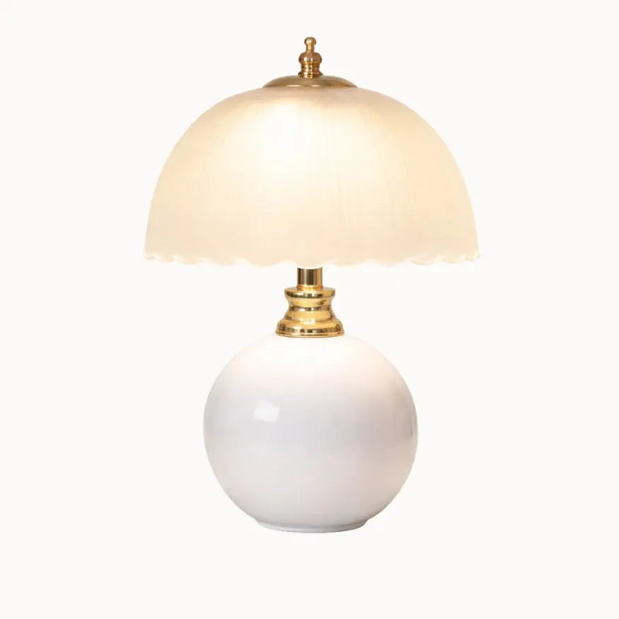 Elvane — Lampe de chevet en céramique et verre