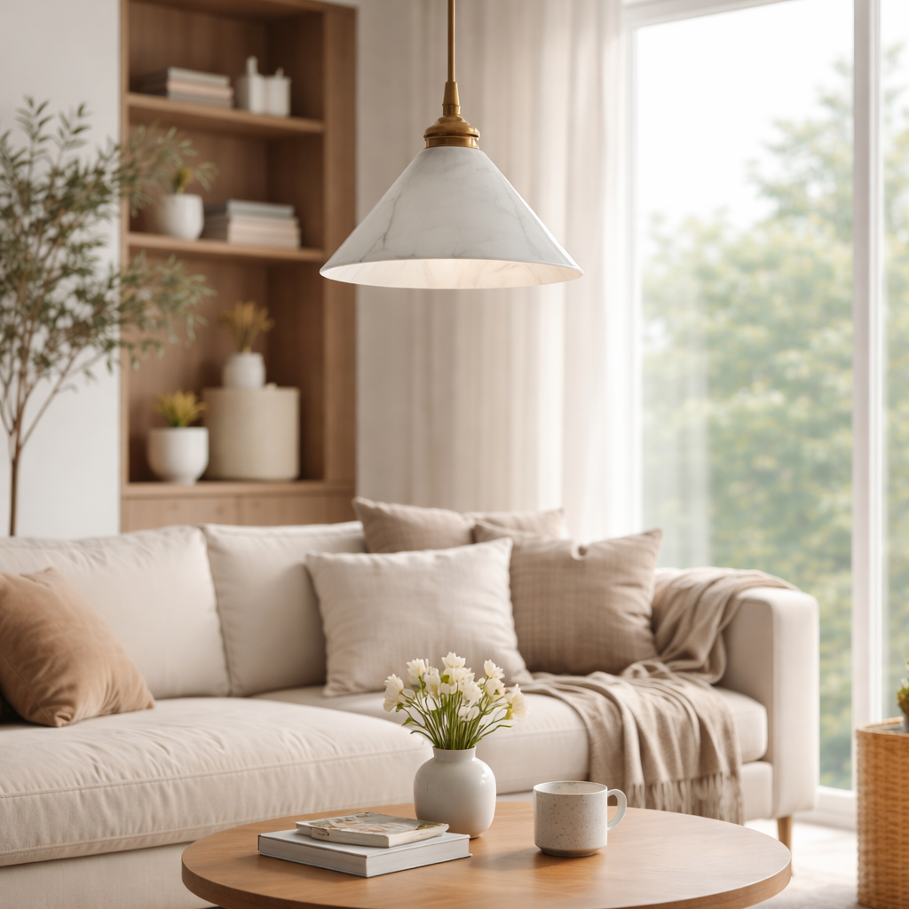 Carrina — Suspension en marbre naturel