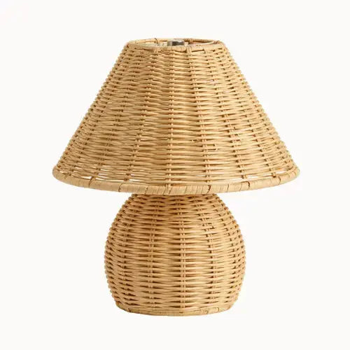 Yunia — Lampe de chevet en bambou tressé naturel