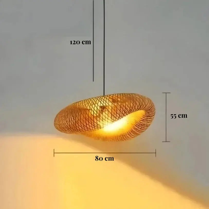 Svanea — Suspension scandinave en bambou tressé