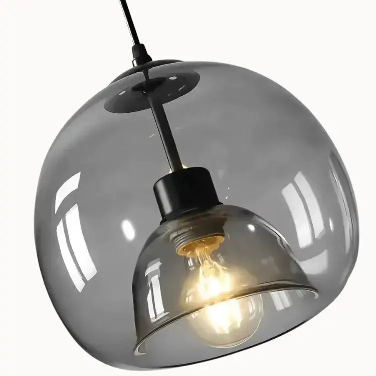 Vetrina — Suspension globe en verre teinté