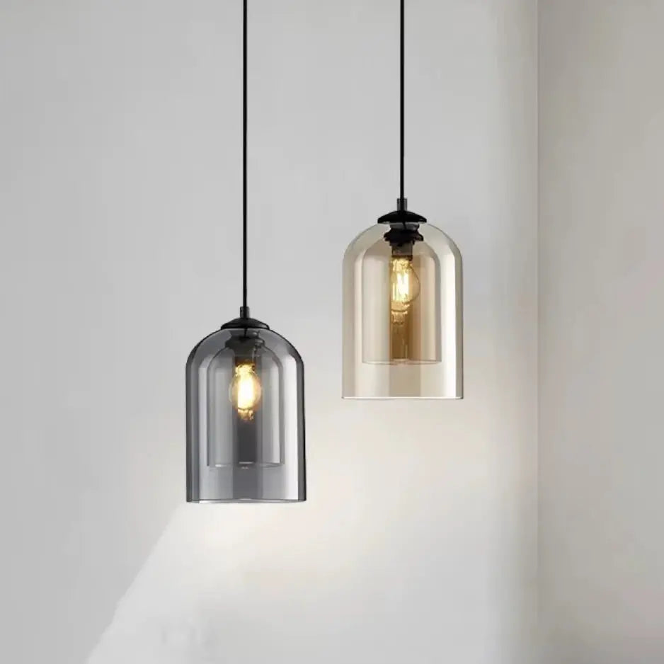 Brumella — Suspension globe en verre fumé