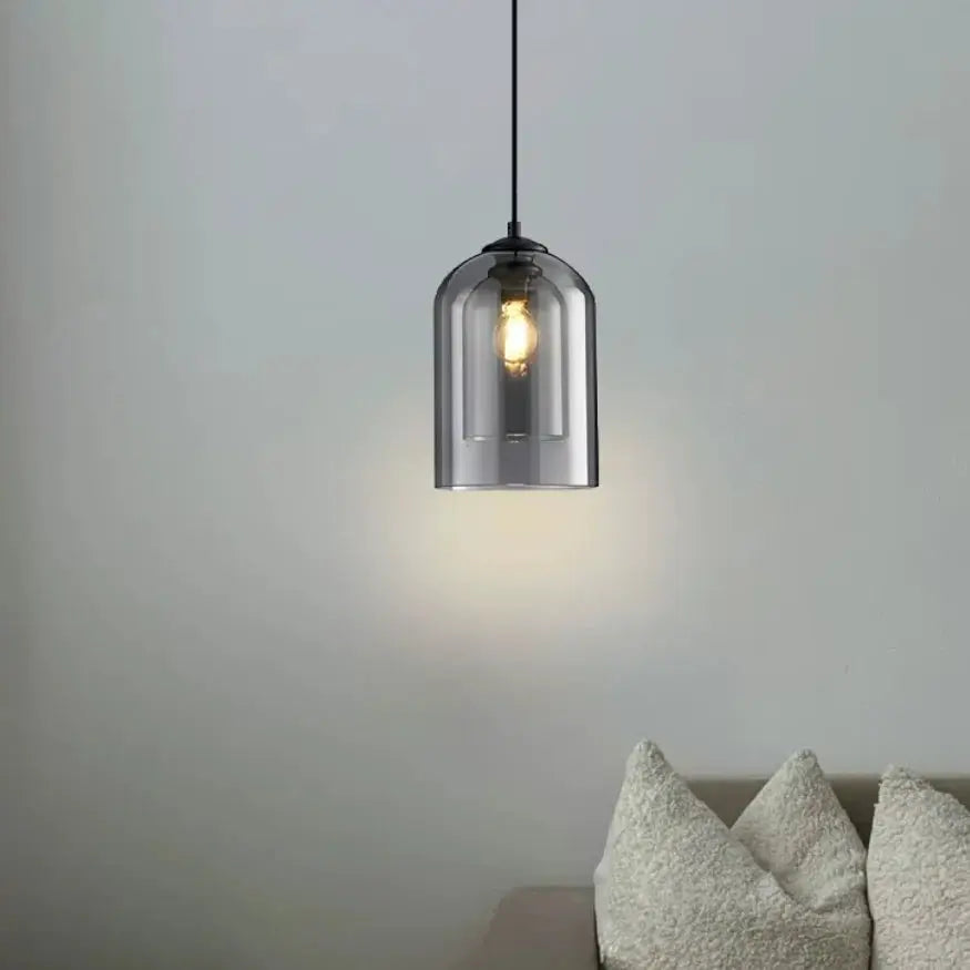 Brumella — Suspension globe en verre fumé