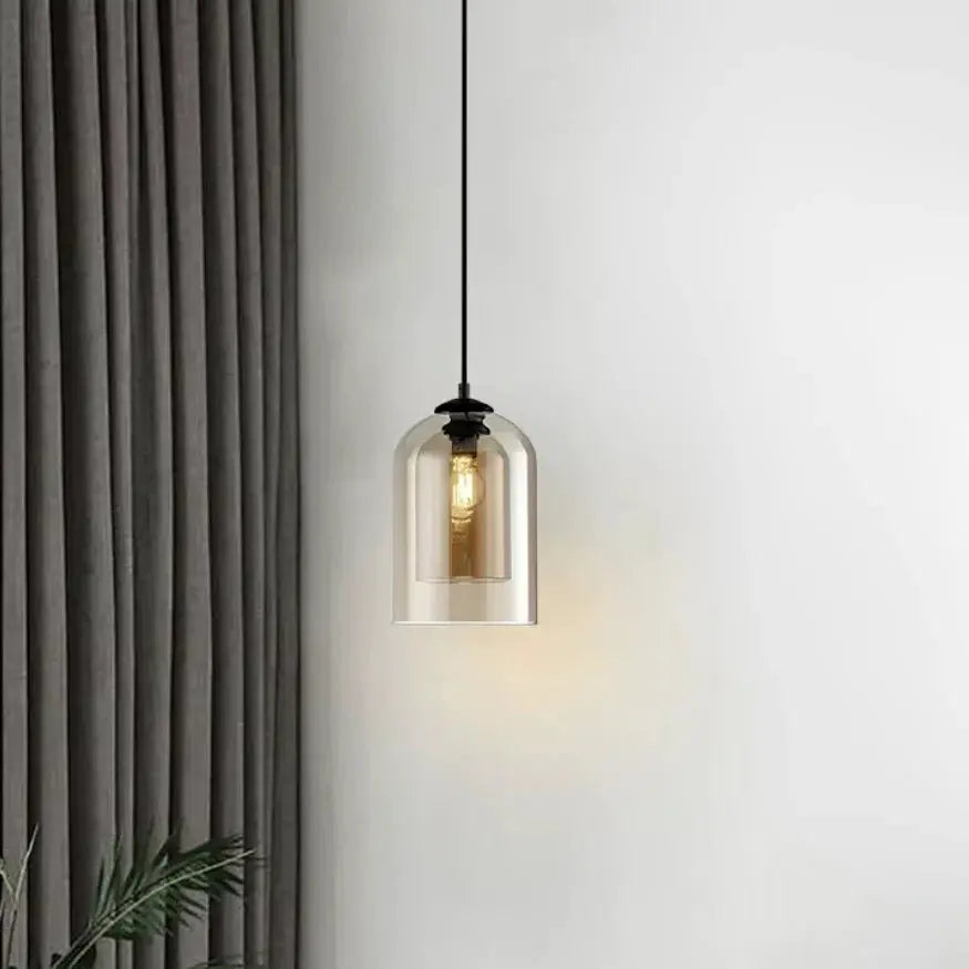 Brumella — Suspension globe en verre fumé