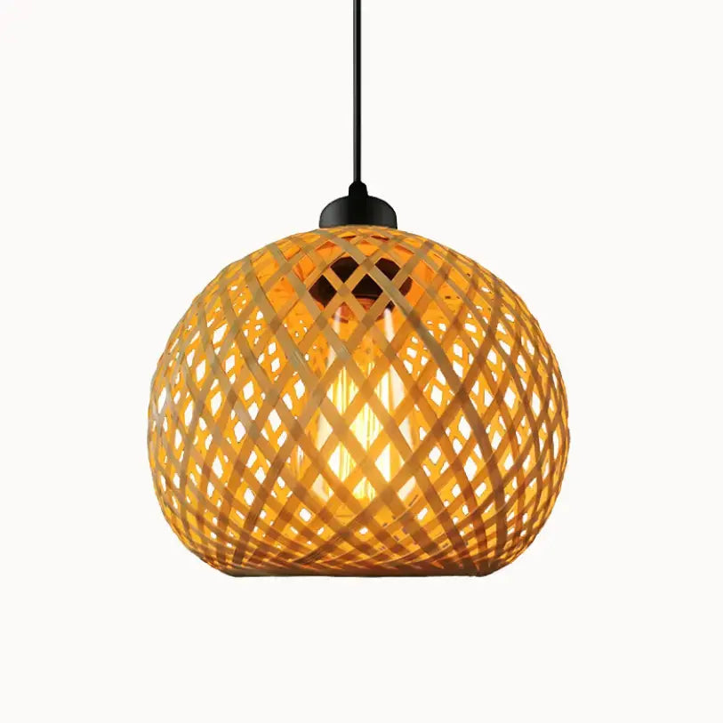 Bolina — Suspension sphère en bambou naturel
