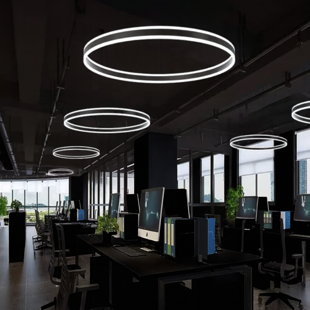 Talvia — Suspension anneau LED à intensité variable
