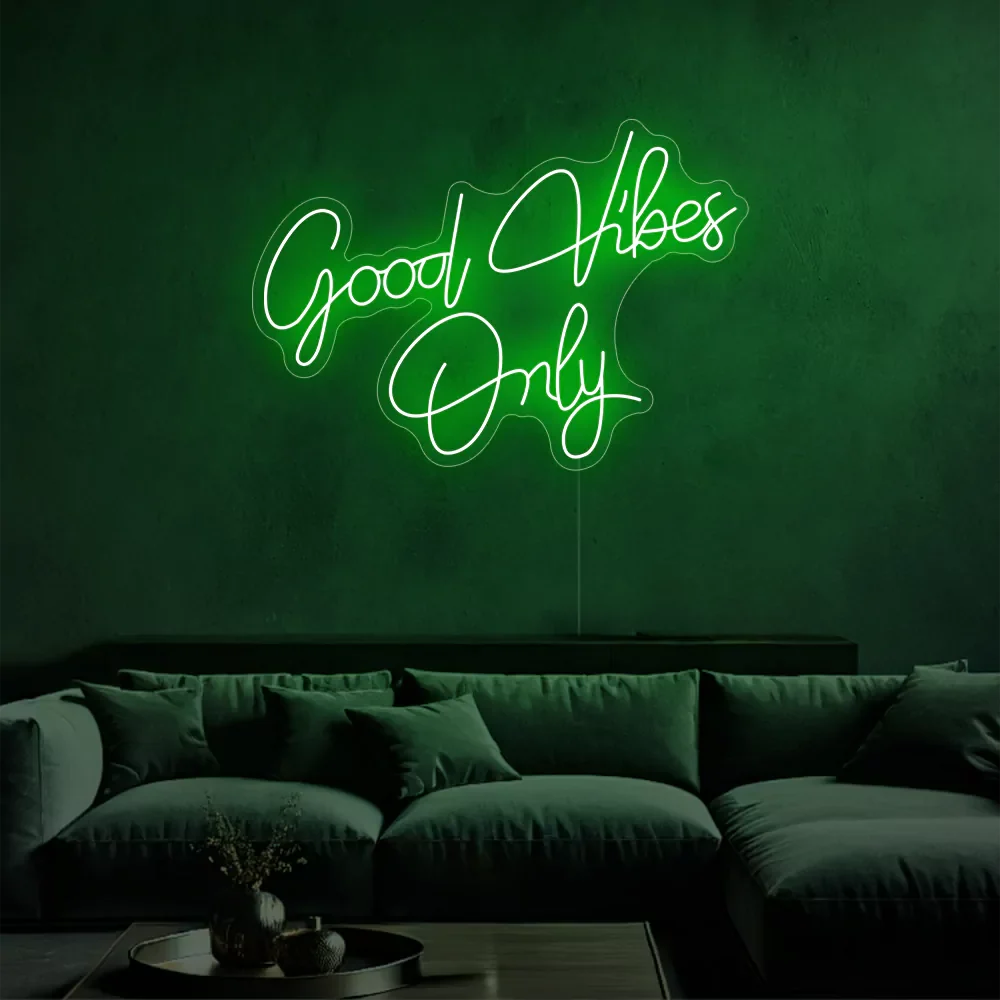 Felice — Néon LED message Good Vibes Only