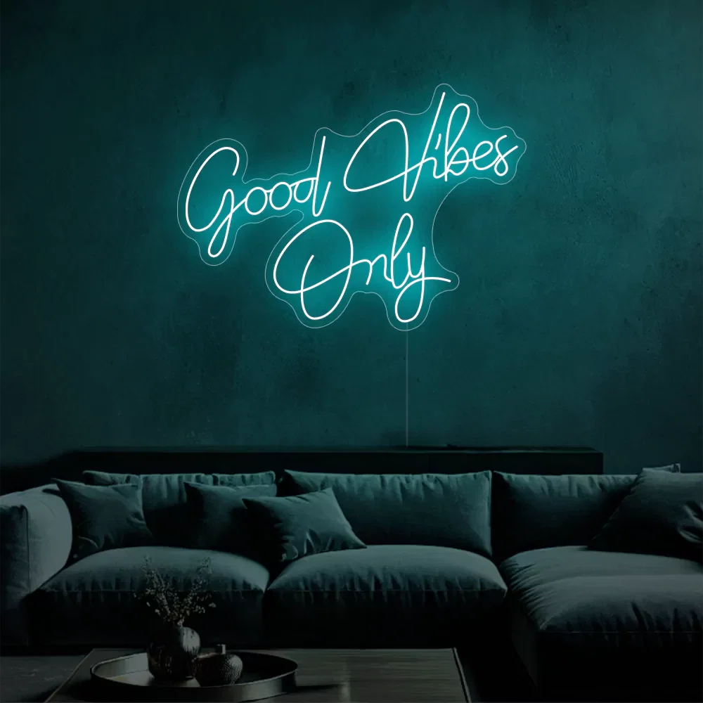 Felice — Néon LED message Good Vibes Only