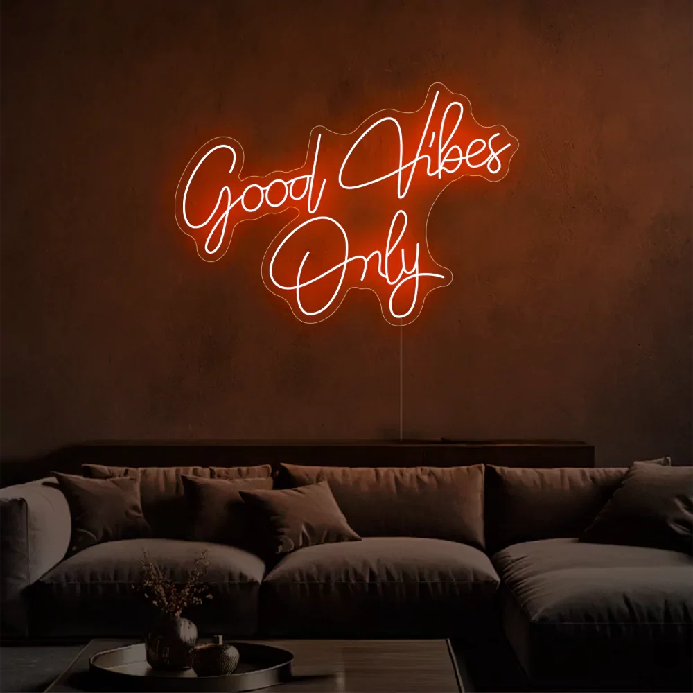 Felice — Néon LED message Good Vibes Only