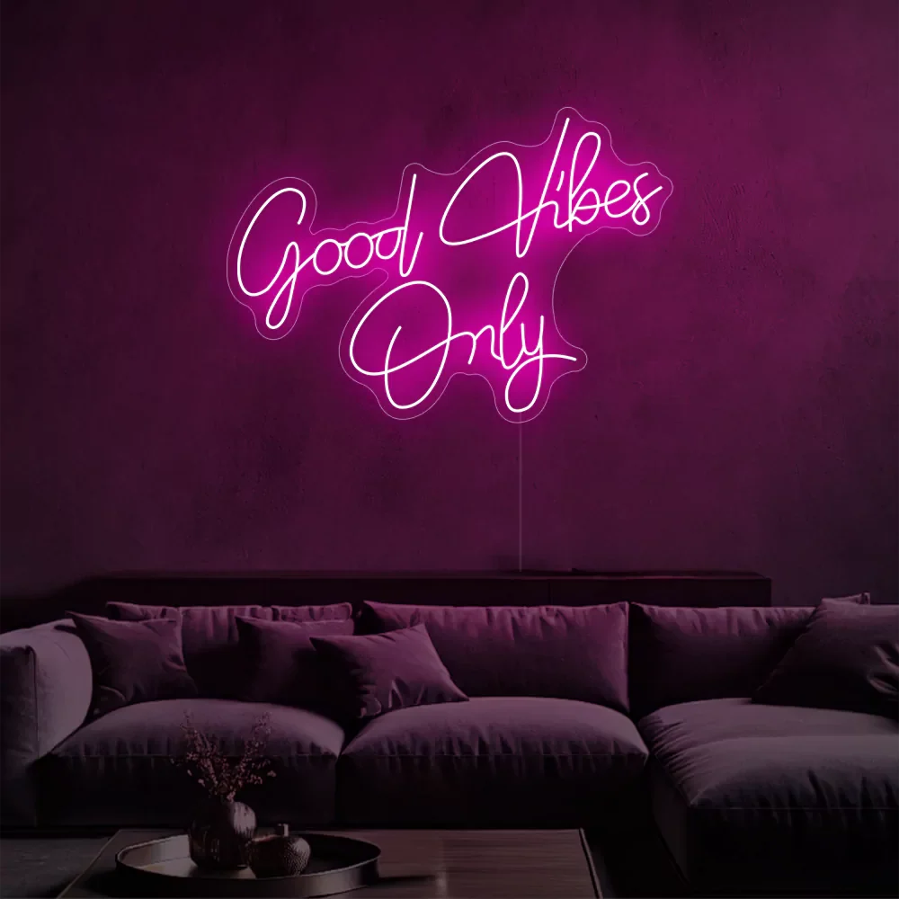 Felice — Néon LED message Good Vibes Only