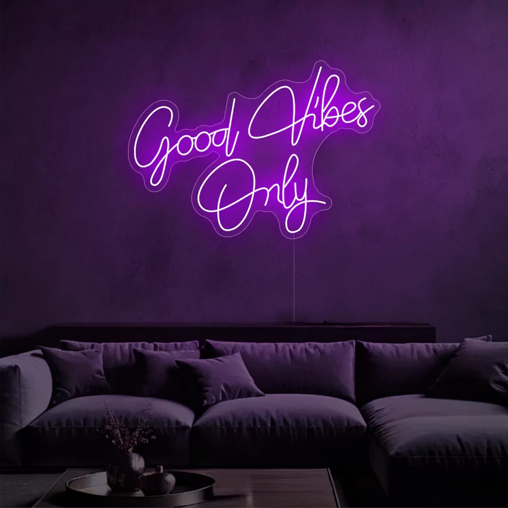 Felice — Néon LED message Good Vibes Only