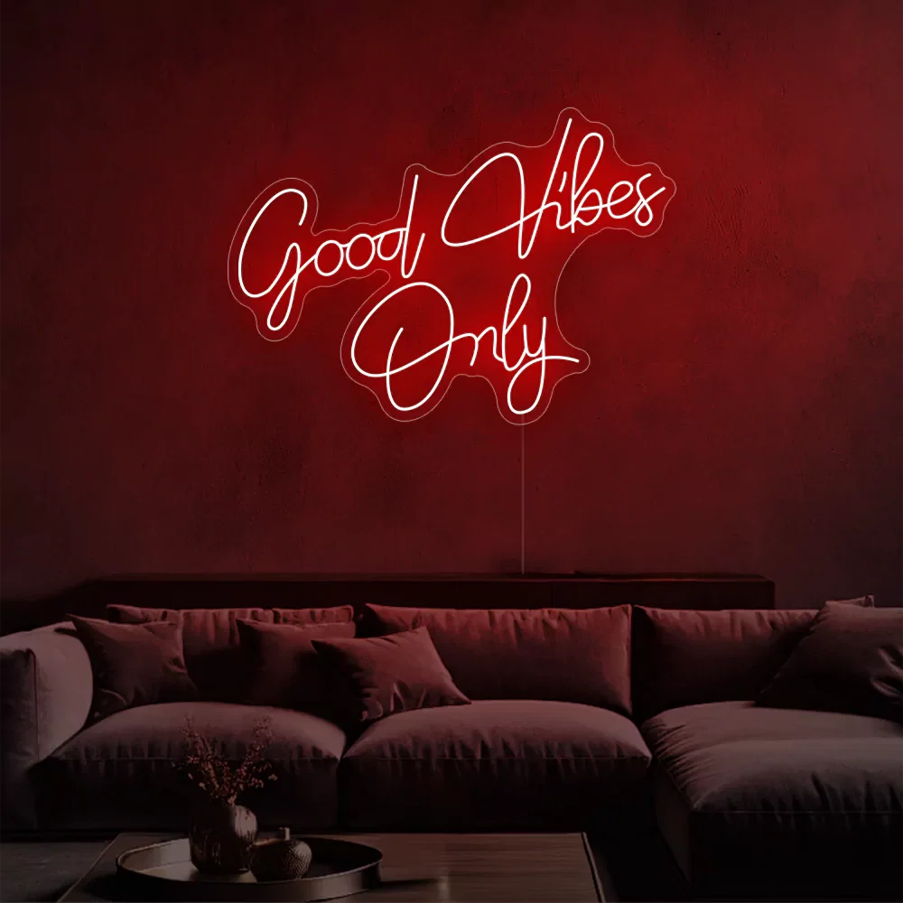 Felice — Néon LED message Good Vibes Only
