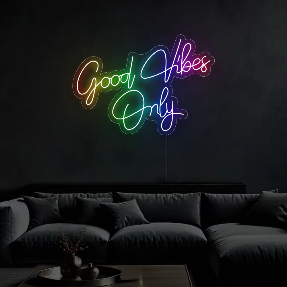 Felice — Néon LED message Good Vibes Only