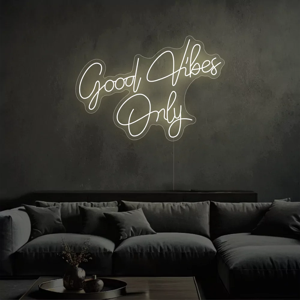 Felice — Néon LED message Good Vibes Only