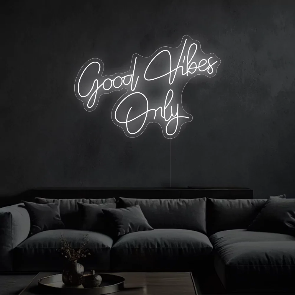 Felice — Néon LED message Good Vibes Only