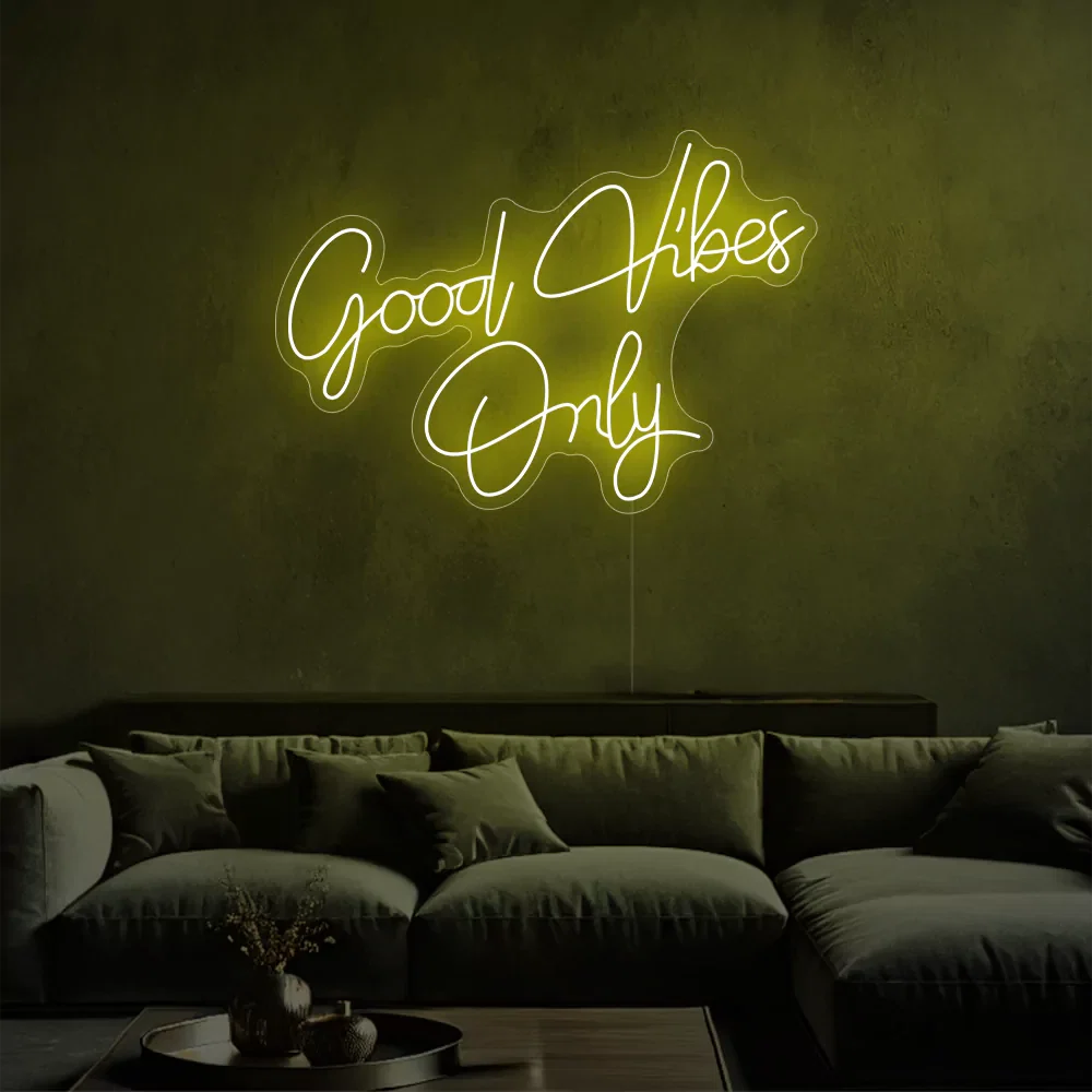 Felice — Néon LED message Good Vibes Only
