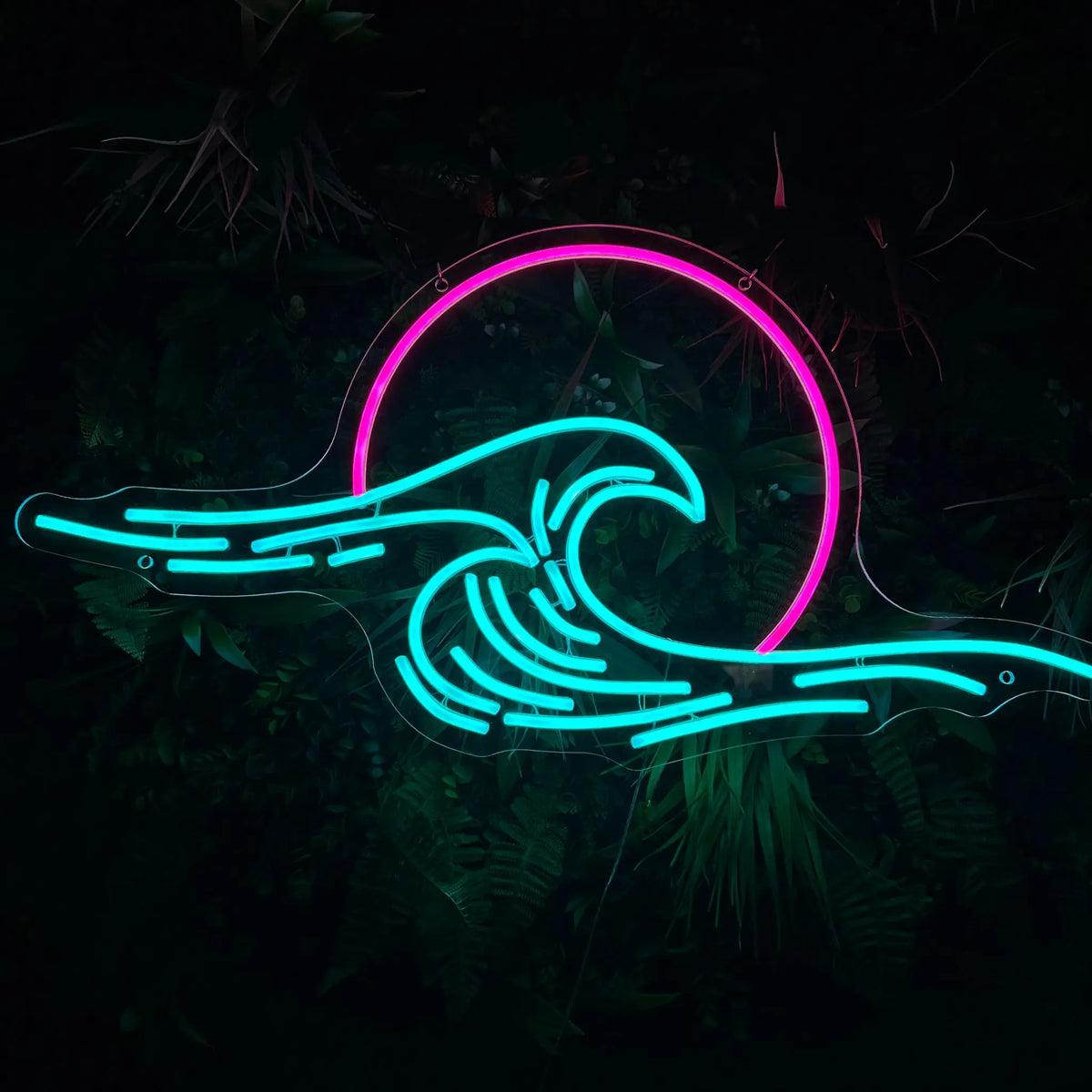 Ondine — Néon LED en forme de vague