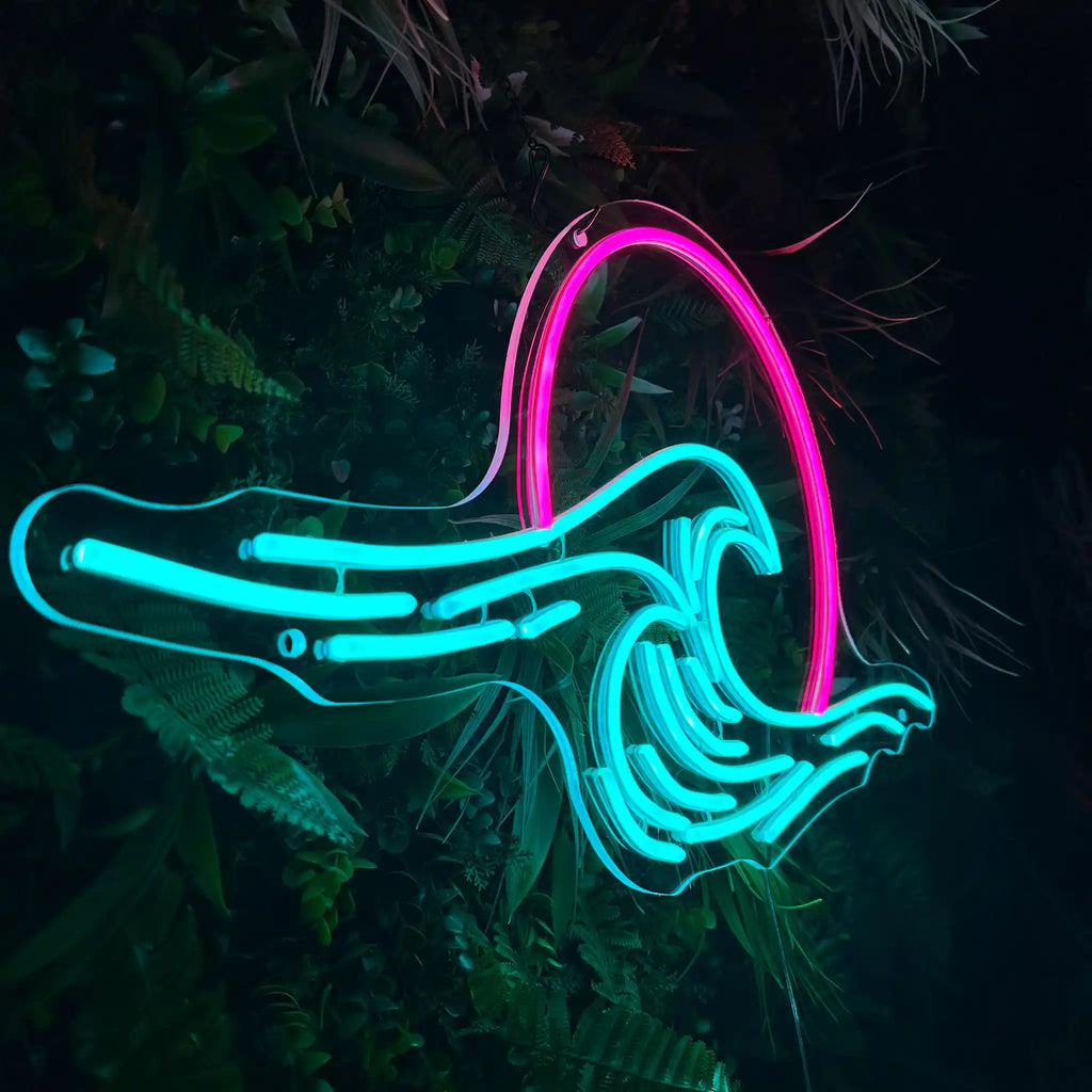 Ondine — Néon LED en forme de vague