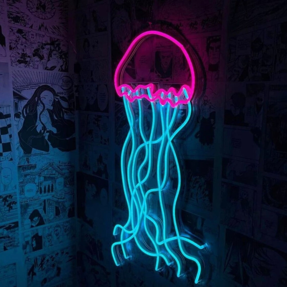 Sirena — Néon LED en forme de méduse