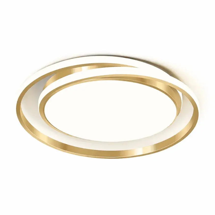 Noréa — Plafonnier LED circulaire finition dorée