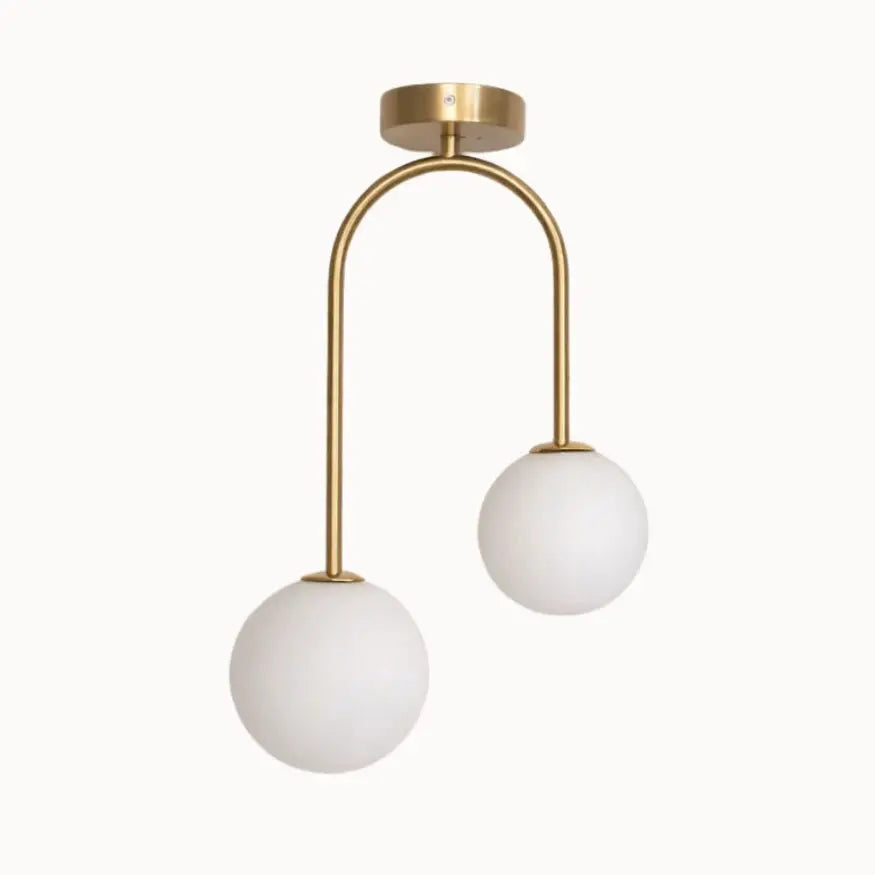 Gloa — Plafonnier minimaliste en métal doré