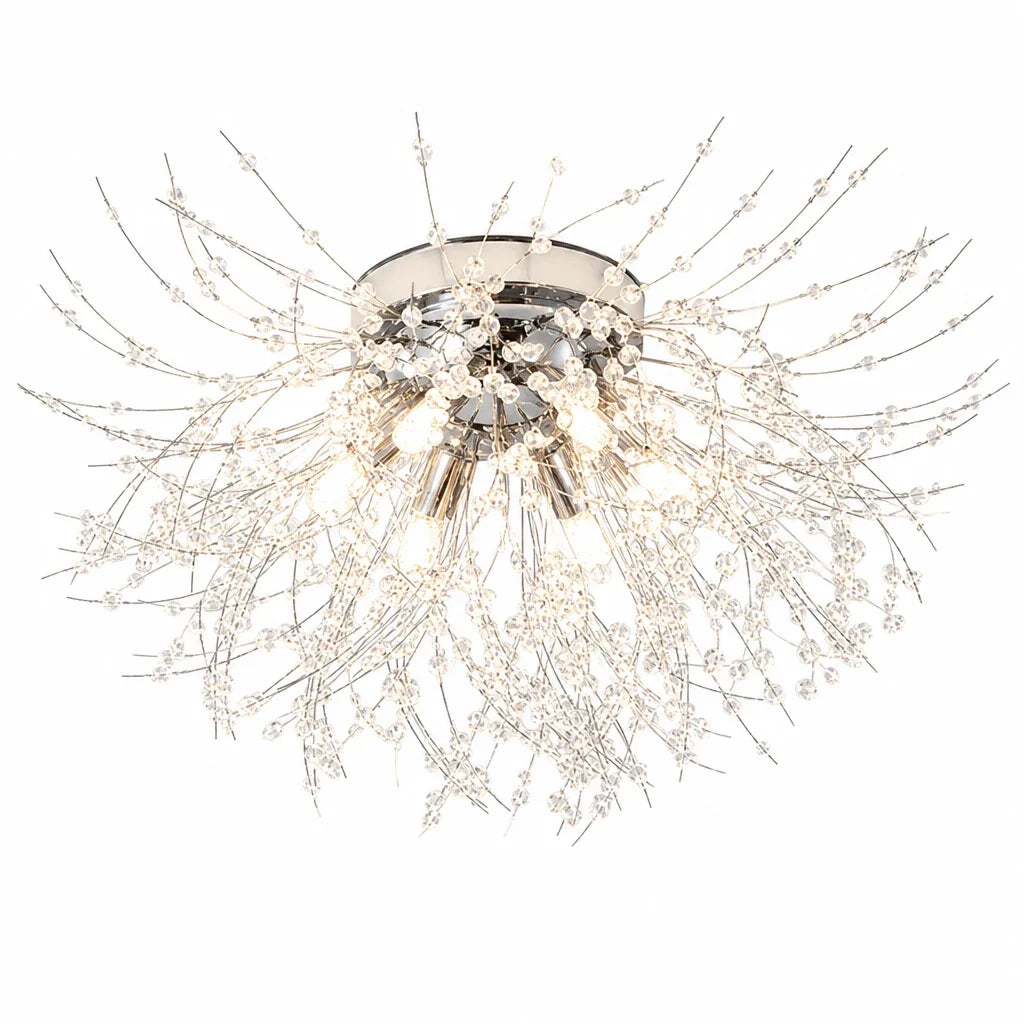 Lustre Cristal Fleur 4 Lumières – Modèle Petalia (LA MAISON CLARTE)