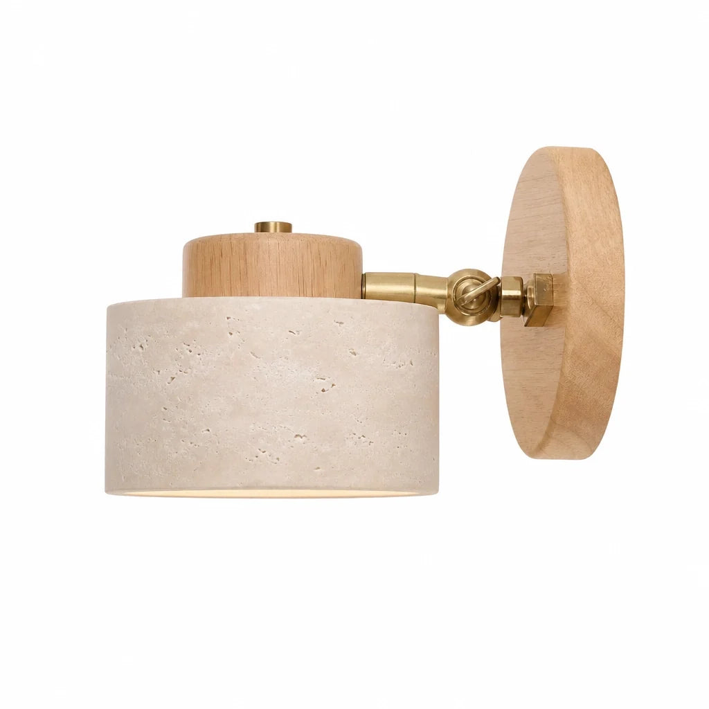 Applique Orientable Noyer et Pierre – Modèle Miravel (LA MAISON CLARTE)