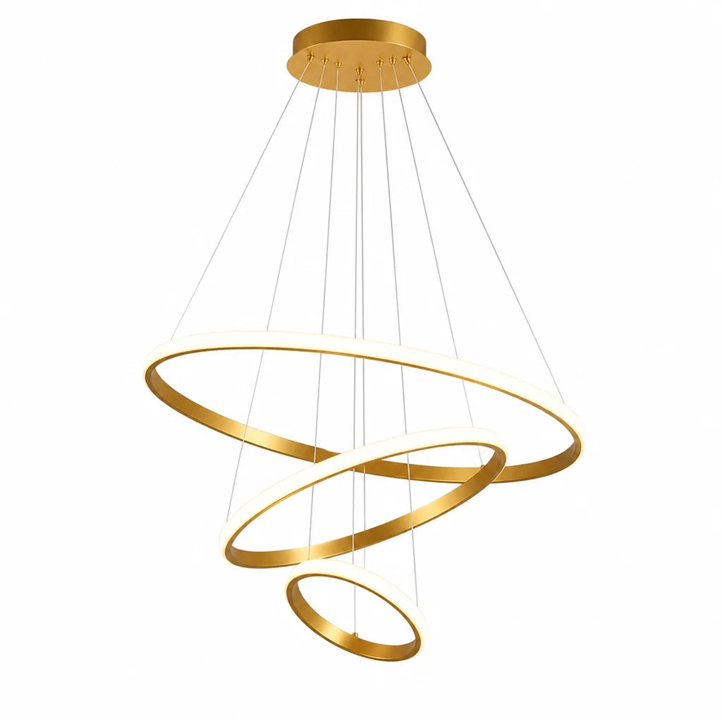 Suspension Trois Anneaux LED Dimmable – Modèle Anellia (LA MAISON CLARTE)