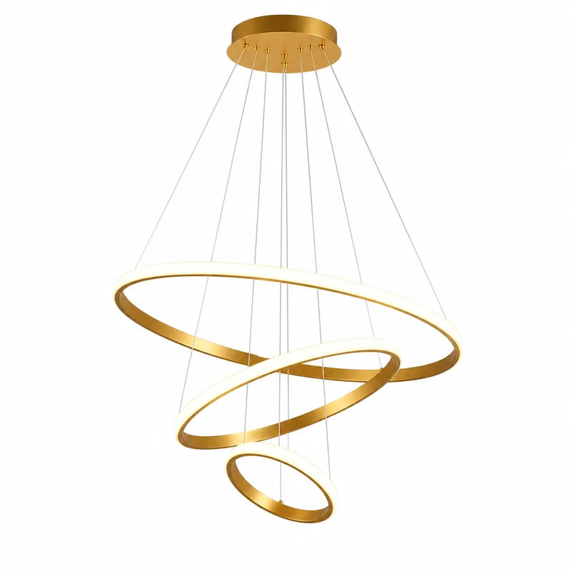 Anellia — Suspension trois anneaux LED dimmable
