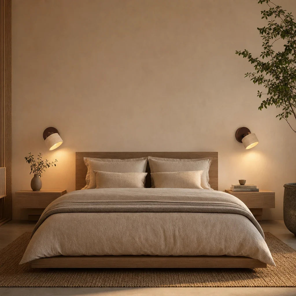 Applique Orientable Noyer et Pierre – Modèle Miravel (LA MAISON CLARTE)