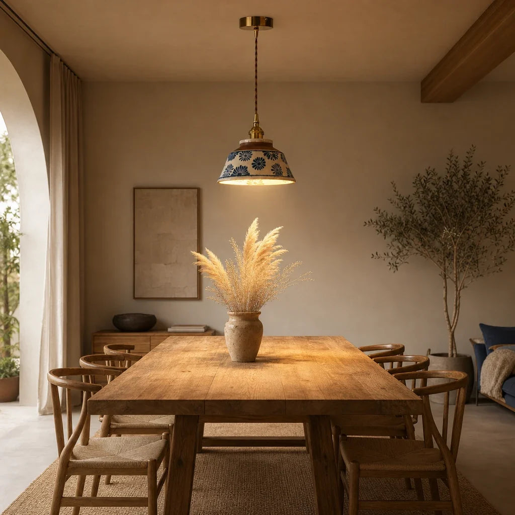 Suspension en Céramique Fleurie – Modèle Fioralba (LA MAISON CLARTE)