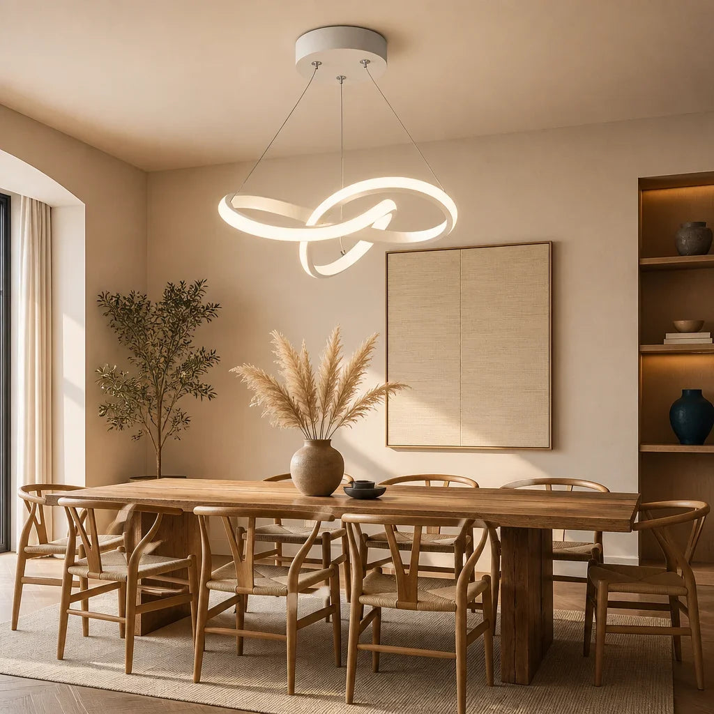Suspension LED Anneau Sculptural – Modèle Arcalia (LA MAISON CLARTE)