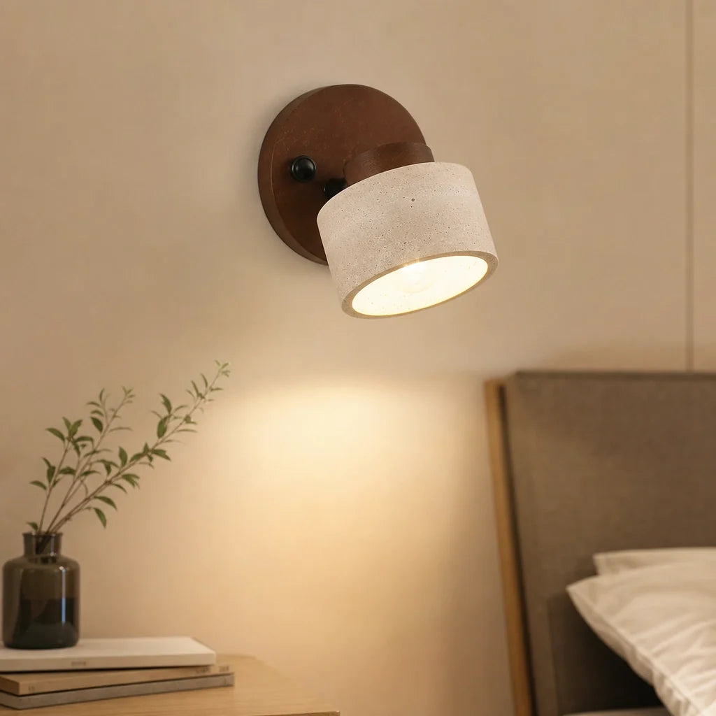 Applique Orientable Noyer et Pierre – Modèle Miravel (LA MAISON CLARTE)