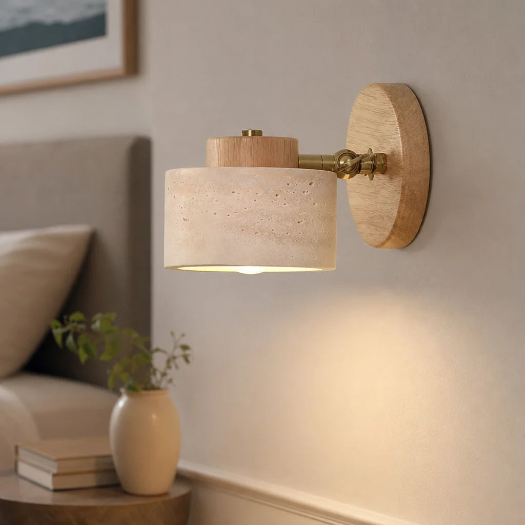 Applique Orientable Noyer et Pierre – Modèle Miravel (LA MAISON CLARTE)
