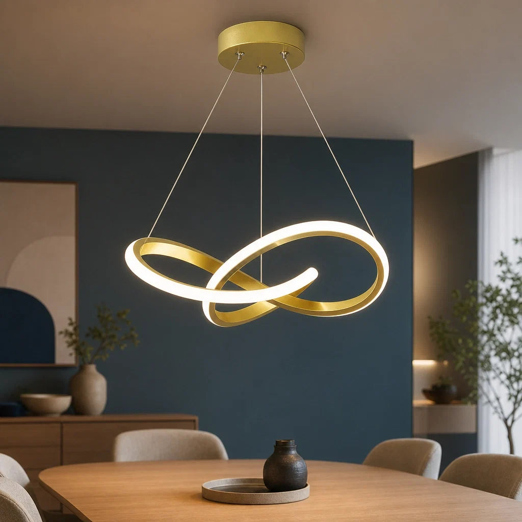 Suspension LED Anneau Sculptural – Modèle Arcalia (LA MAISON CLARTE)