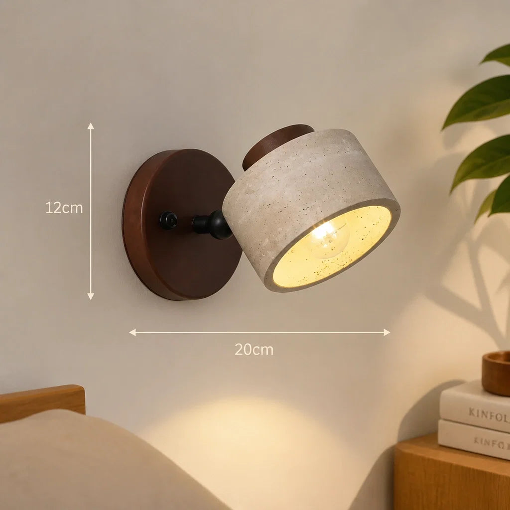 Applique Orientable Noyer et Pierre – Modèle Miravel (LA MAISON CLARTE)