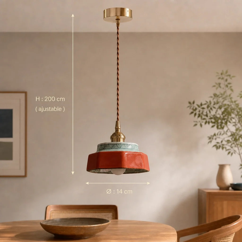Suspension en Céramique Émaillée – Modèle Ceralia (LA MAISON CLARTE)