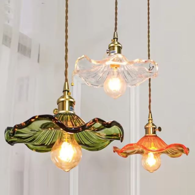 Suspension Florale en Verre Soufflé – Modèle Fioréa (DIMOREE)