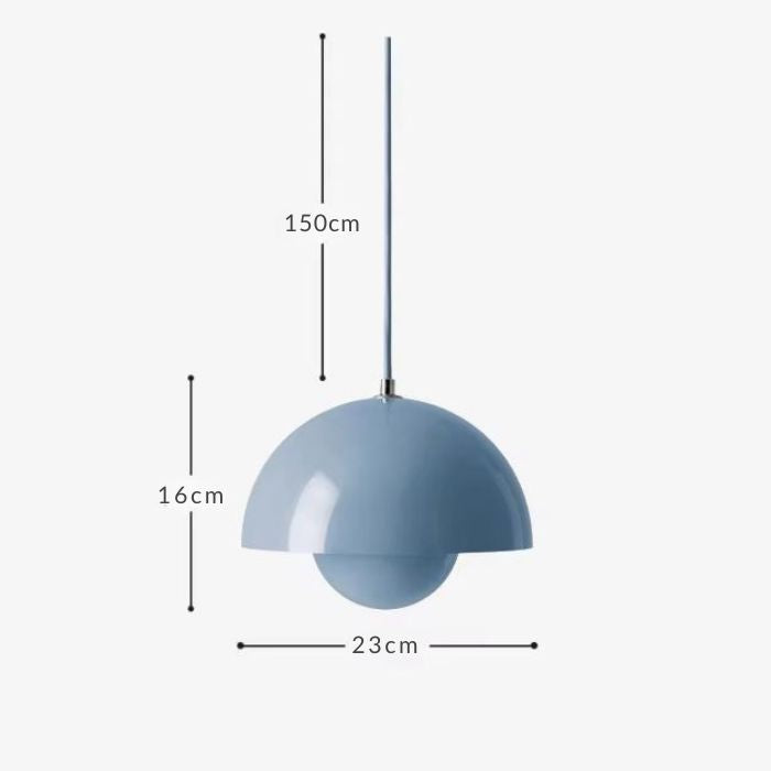 Suspension Double Dôme en Métal Laqué – Modèle Fiorella (DIMOREE)