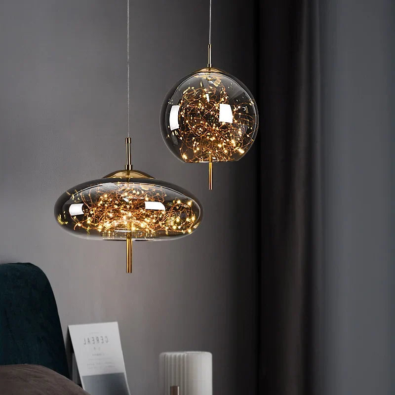 Bolla — Suspension bulle en verre dimmable